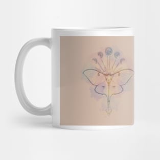 watercolor luna moth Mug